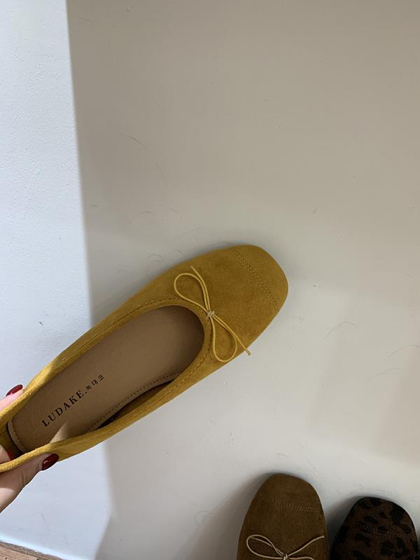 Fashion Ballerinas Woman 2025 Female Shoes Soft Autumn Bow-Knot Ballet Comfortable Dress Retro Fall Butterfly Flat Butterfly-knot