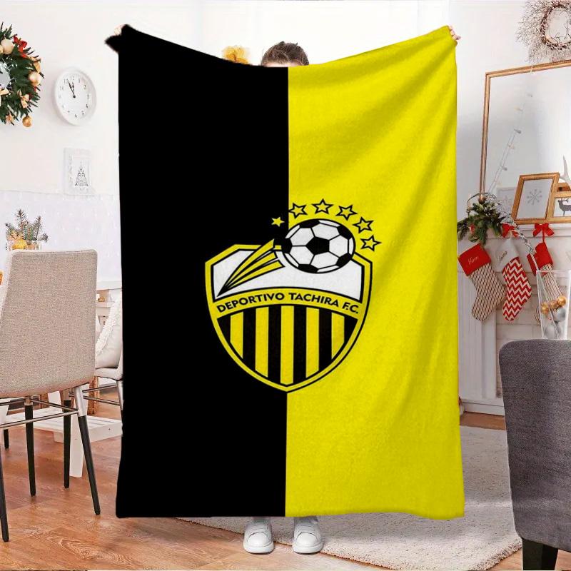 Deportivo Tachira Fc Crest Blanket Outdoor Flannel Blanket for Camping, Hiking, Garden Parties, Picnic Essentials,gift for family and friends