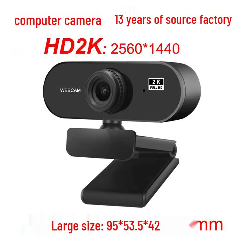 HD2K 4K High Definition Computer Camera with Microphone for Online Classes
