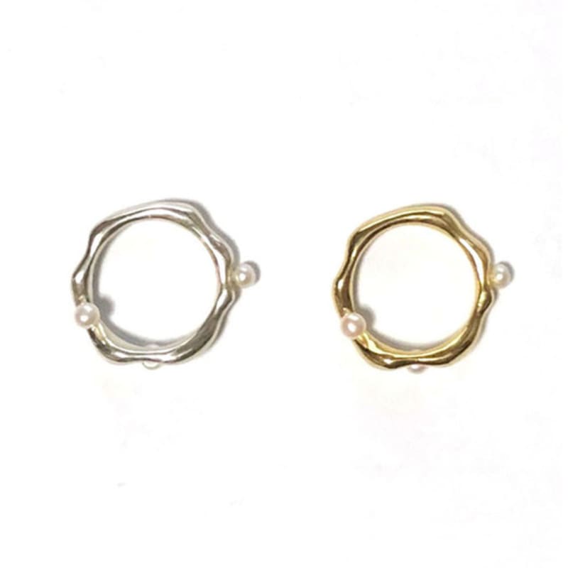 

OOZE Wavy line` 05 R Silver