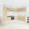 Kitchen Cabinet Set, Porto, 14-Piece, Sonoma Oak