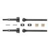 A63T-Widened Steel Front And Rear Axle Drive Shaft 5Mm Extended Parts For TRX4M 1/18 RC Crawler Car Upgrade Black