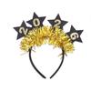 Party Decoration Christmas New Year Headpiece Star/Crown Glitter Hair Hoop  New Year Dress Up