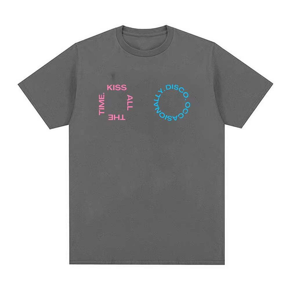 Harry Styles Tshirt Kiss All The Time Disco Occasionally Tour 2026 Printed Tshirts Men Women Harajuku Oversized Cotton T Shirt
