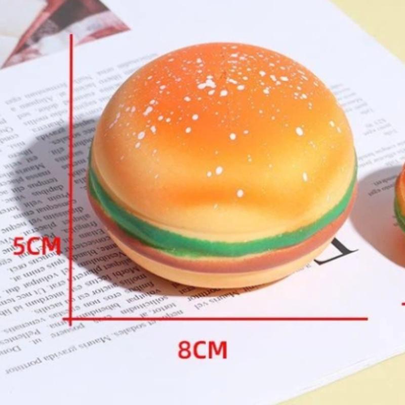 Quetschiger Hamburger Stressball Autismus Sensorisches Spielzeug Stress Angst Linderung Fidget Spielzeug Kneten Dekompression Spielzeug