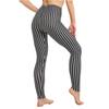 Fashion Geometric Striped Plaid Printed Leggings Stretch Pants Leggings High Waist Elasticity Pants Soft Trousers for Women Tights Fitness Yoga Pants