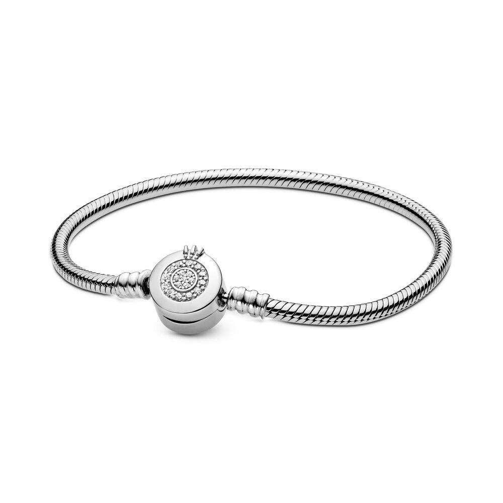 925 Silver Heart Charm Bracelet for Women Smooth Snake Bone Fine Jewelry Holiday Gift