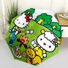 1pc Hello Kitty Automatic Opening/Closing Umbrella - Portable Three-Fold Design with 8-Bone Iron Frame - Outdoor for Fans, Travelers, Everyday Use - I