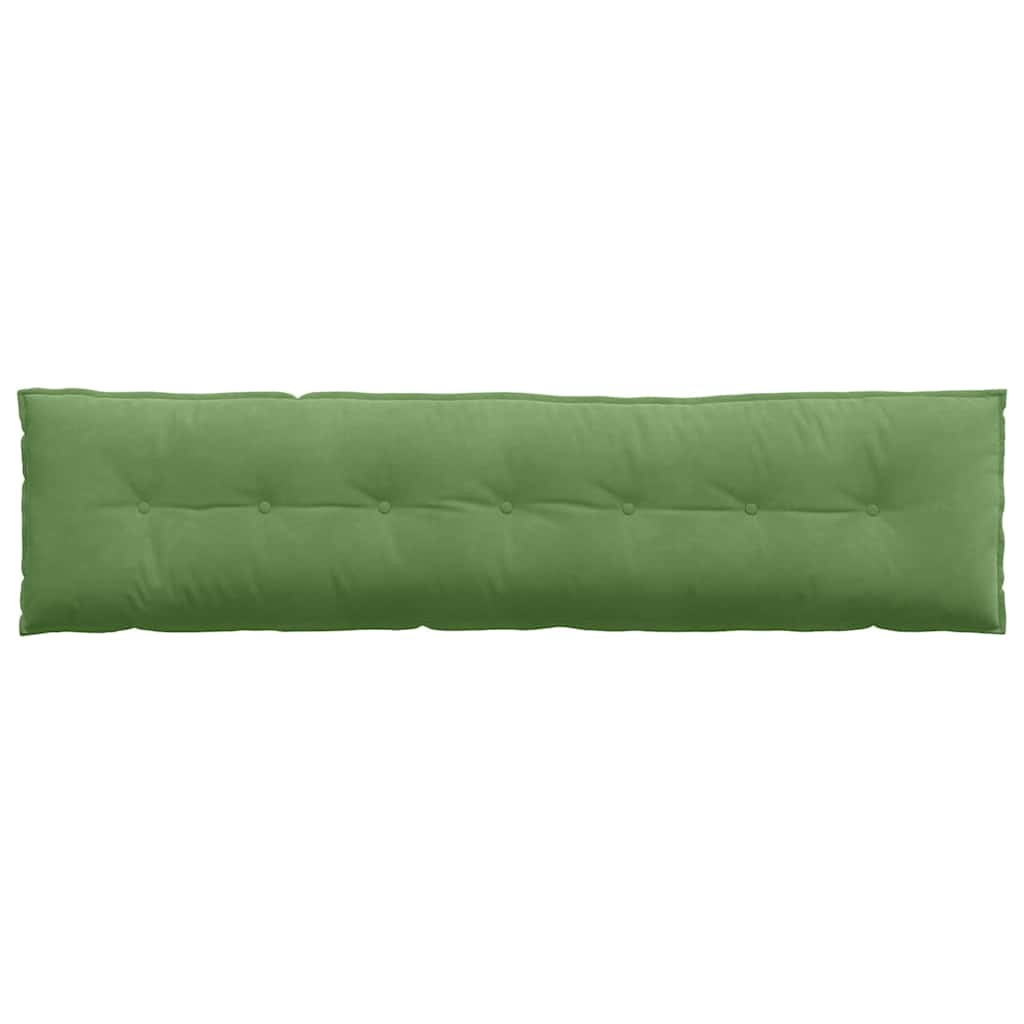 Back Cushion Light Green 200 x 50 cm Cord Fabric