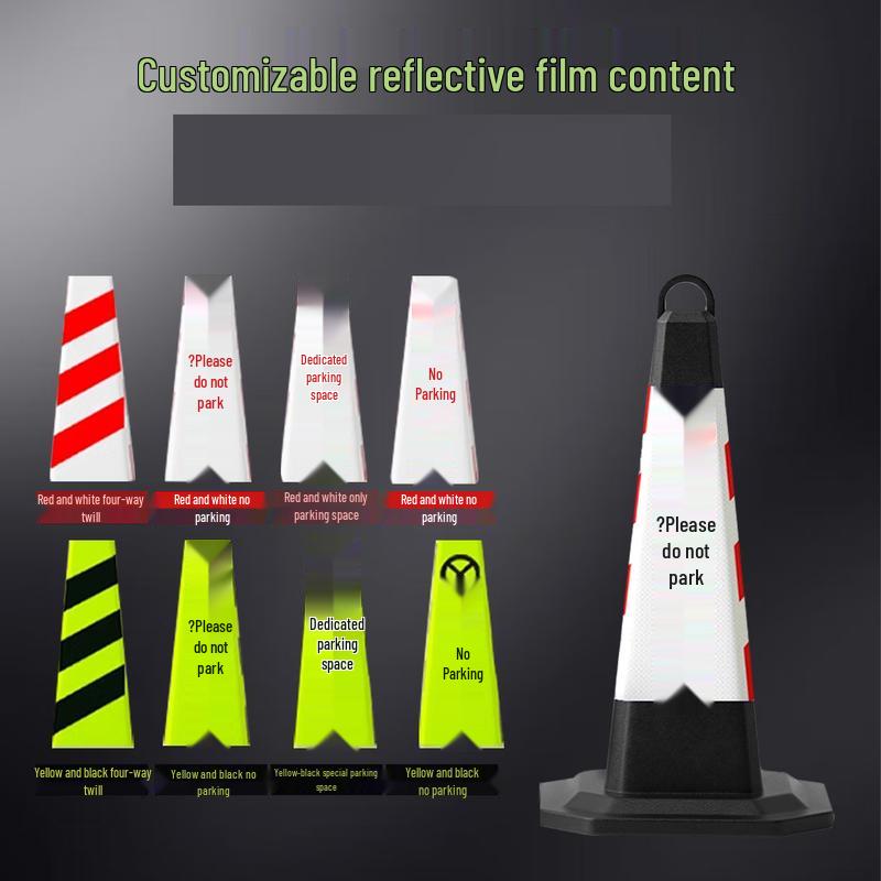 70cm Reflective Plastic No Parking Cone