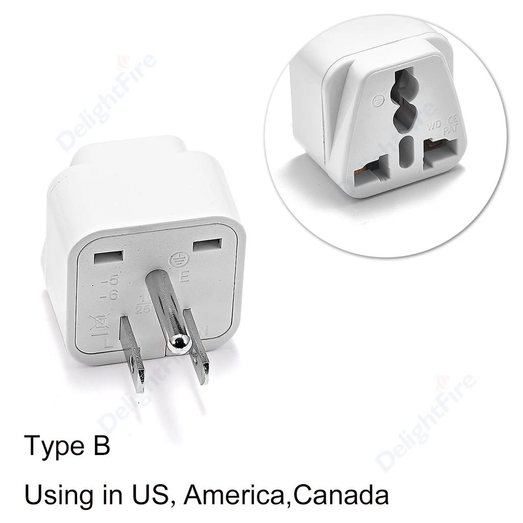 Universal US Travel Adapter UK AU EU To US  Plug Canada Mexico Plug Converter Ameican Power Charger Electrical Socket AC Outlet