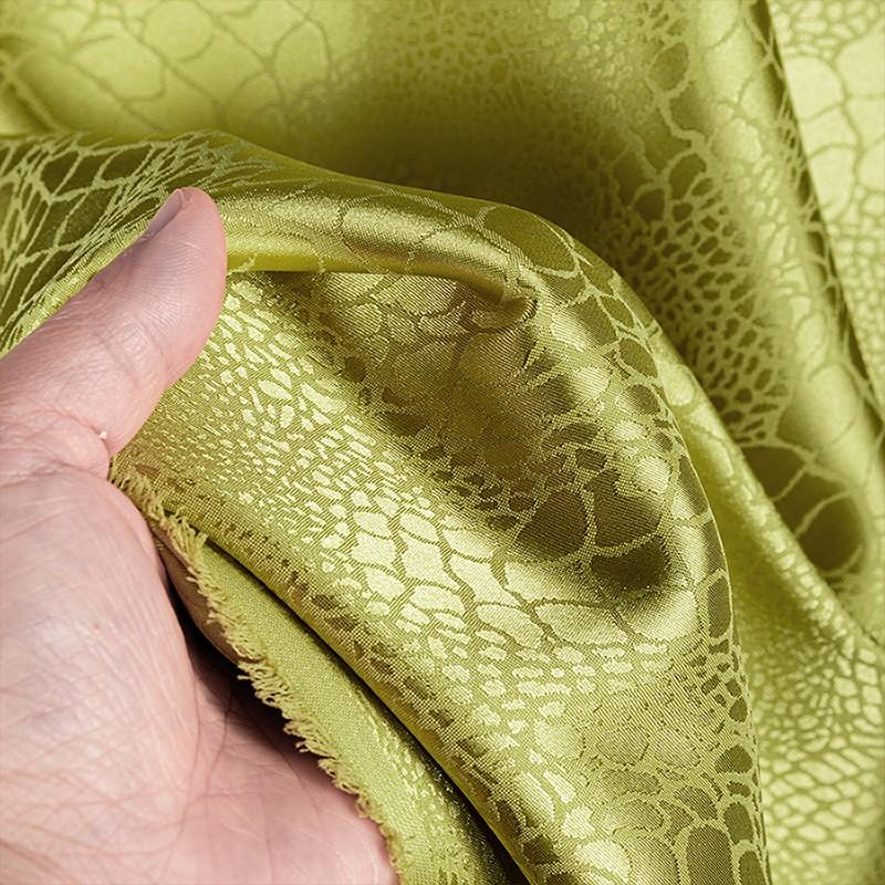 50X150Cm Jacquard Fabric Crocodile Embossed Pattern for Cheongsam Hanfu Diy Dress Sewing Clothing Material