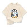 Original Design Summer Kids Clothing Short Sleeve Tee T Shirt Penguin Graphic Tee Tops Boys Girls Pure Cotton Loose T Shirts