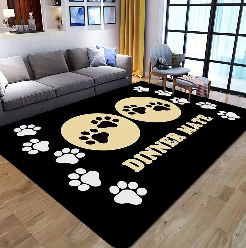 Dog Claw Carpet Soft Non Slip Washable Living Room Bedroom Indoor and Outdoor Entrance Carpet Modern Abstract Carpets