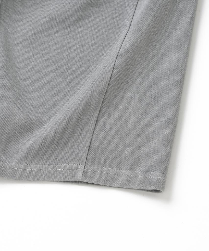 KNITTED Pigment Curved Training Pants Stone Grey