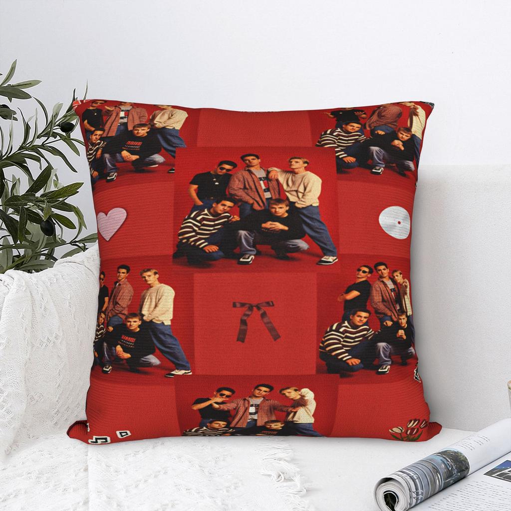Backstreets Boys Pillow Case Square Pillow Cover For Couch Sofa Bedroom Kawaii Cushion Cover