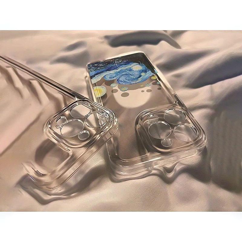 Oil painting starry night pattern phone case suitable for iPhone 17 16 15 14 13 12 11 Pro/Max/Plus anti drop and shockproof
