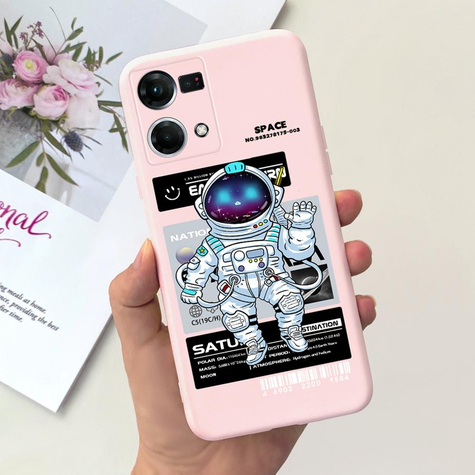 For Oppo Reno7 4G Case Oppo F21 Pro CPH2363 Stylish Candy Painted Cover Soft Silicone Phone Case For Oppo Reno 7 F21Pro 4G Shell