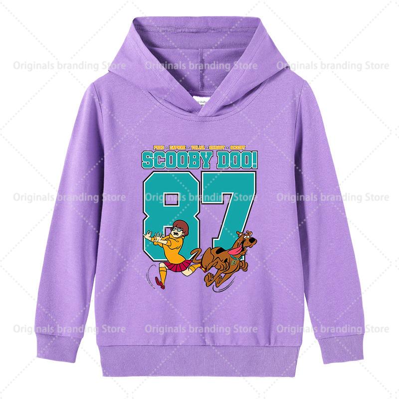 Scoobys-Doos Hoodie for Kid Toddler Kawaii Long-sleeved Girls Winter Thin Sweatshirt Fashion Printed Warm Children's Tops Gift