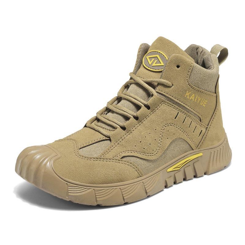 Labor insurance shoes autumn new men's lightweight dirt-resistant tooling shoes work high-top soft-soled casual versatile casual men's shoes