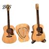 Personalized Music Gift Guitar Pick Holder with Stand, Wooden Plectrum Display Small Ornament Miniature Shape, Organizer for Lovers Case