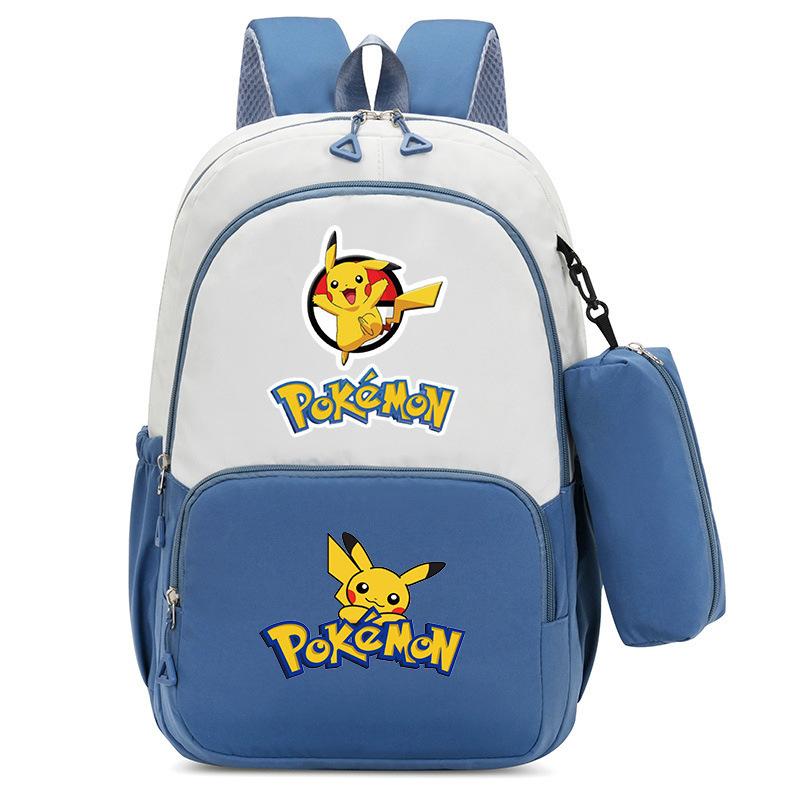 Pokemon Cartoon Printed Backpack Pencil Bag Elementary School Student Junior School Bag Backpack