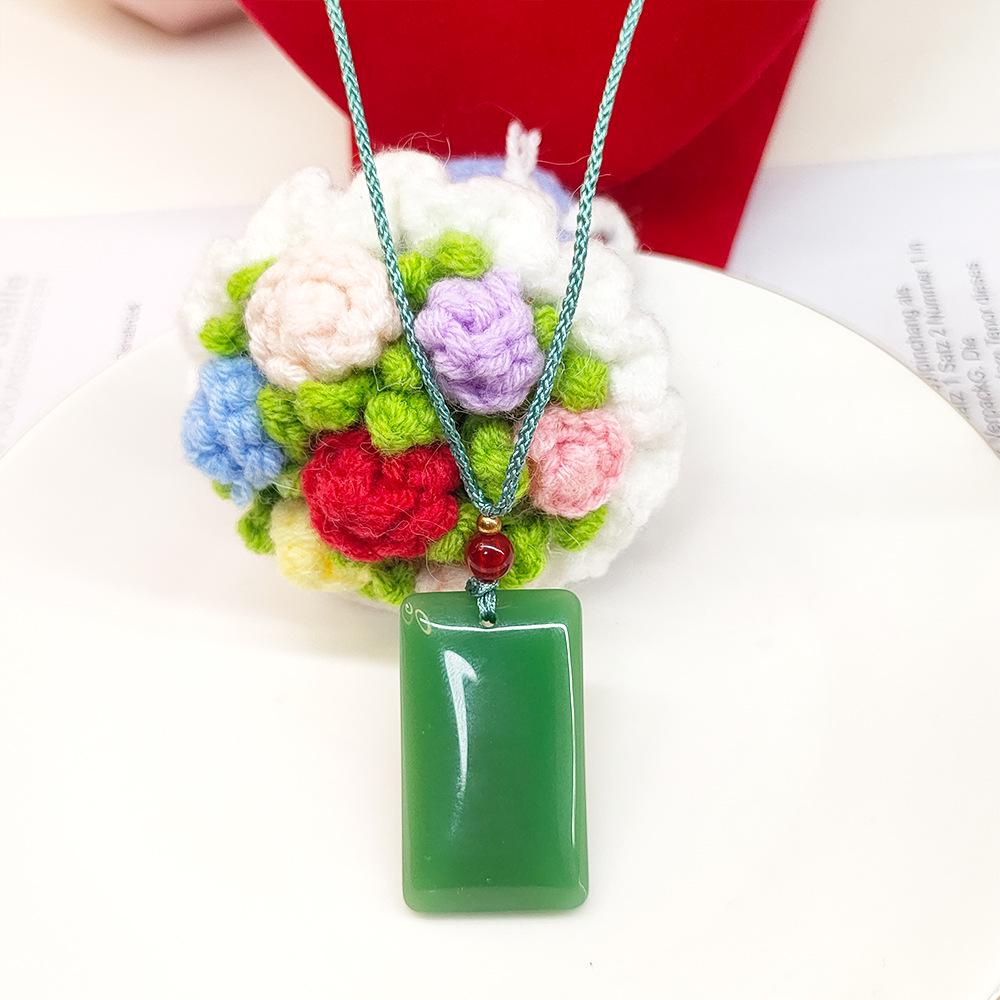2025 Unisex Jade Glass Necklace - New Style Hot Pendant