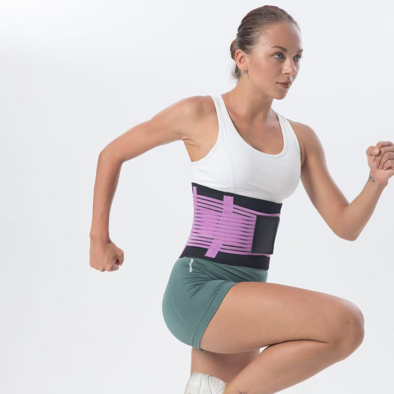 

Fitness Sports Belly Belt Support Waist Girdle Ladies Postpartum Breathable Models Fish Silk Belt S фіолетовий