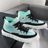 Scarpe da Ginnastica Tessute Primavera 2025 Uomo Mid-top Tela Sneakers Uomo Casual Scarpe Bianche