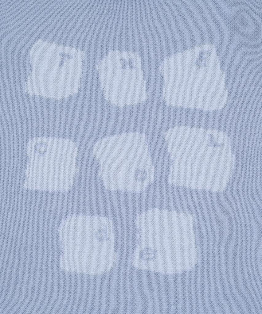 THE COLDEST MOMENT Tcm Typing Logo Knit (Sky Blue)