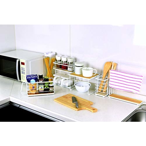 Pearl Metal Folding Seasoning Rack, Naturea, HB-5082, White