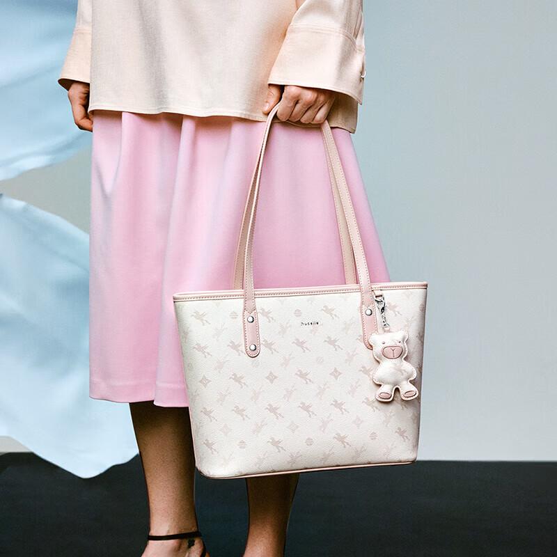 NUCELLE Tragetasche, Umhängetasche, Handtasche, Arbeitstasche, Rosa, Große Größe
