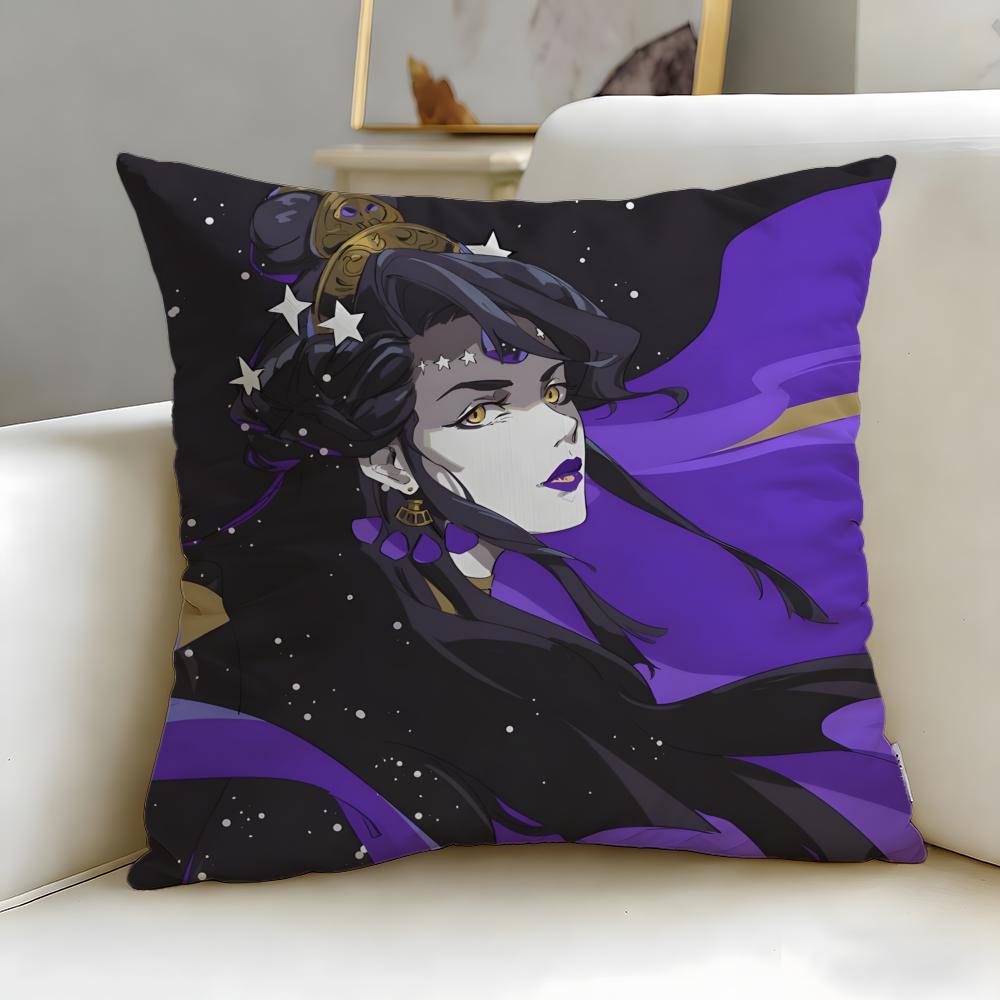 Popular Game Hades Cushion Cover Soft EasyWash Pillow Case Versatile for Couch Bed Travel and Office