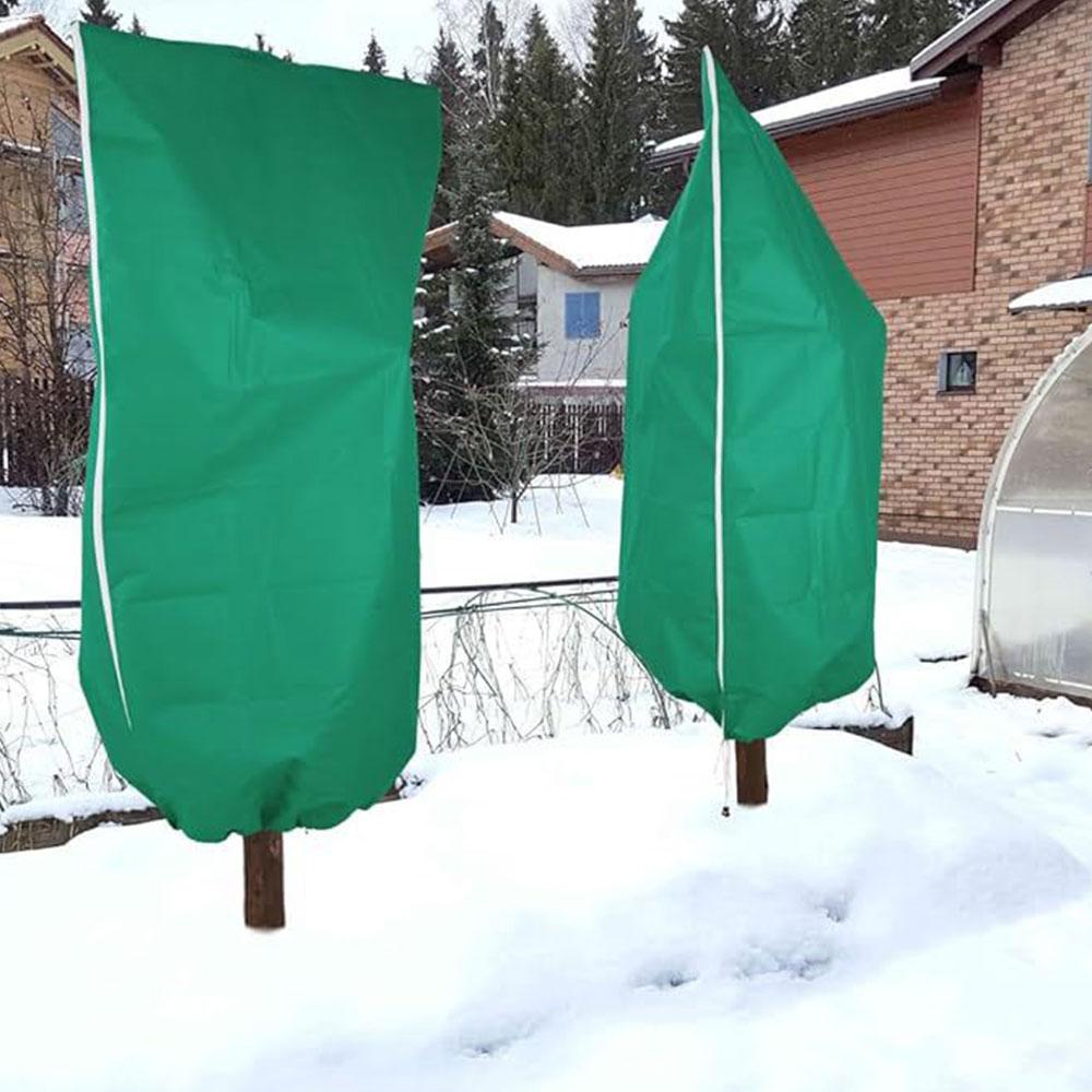 Winter Plant Cover Frost Protection Thickened Non Woven Fabric Plant Protector Bag Wind Snow Freeze Protection Reusable Garden