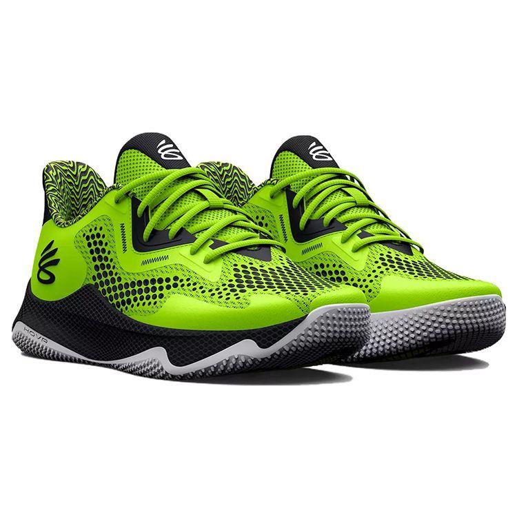 Curry Brand Curry HOVR Splash 3 Lime Surge Herre Sneakers Grønn Svart 3026891-300