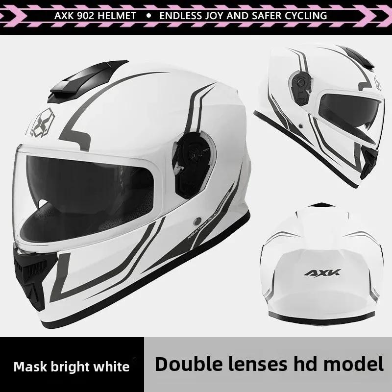 Unisex Motorcycle Helmet Winter Anti-Fog Warm Full Cover Helmet For Men And Women Electric Car Cycle Motorcycle Equipment Access