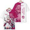 Tricouri Wuthering Waves Cartethyia Imprimate 3D Vară Bărbați Femei Mânecă Scurtă Gât Rotund Tricou Top Harajuku Y2k Anime Cosplay Costum