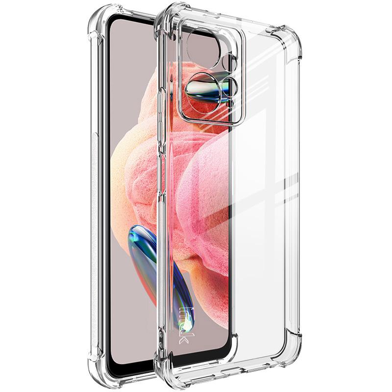 

IMAK For Xiaomi Redmi Note 12 4G Shockproof Airbag Clear Phone Case Soft TPU Back Protective Cover Transparent