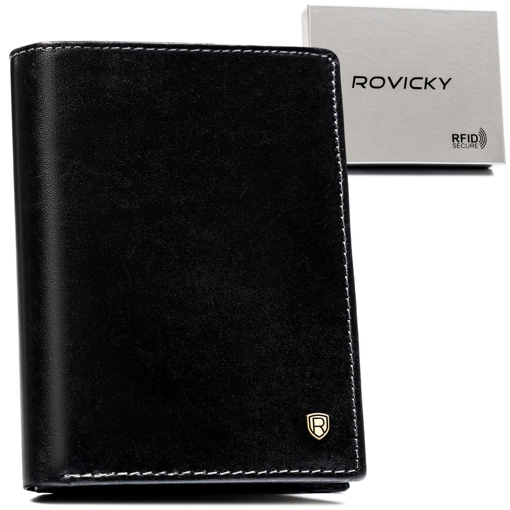 Men's Leather Wallet N104-RVT BLACK