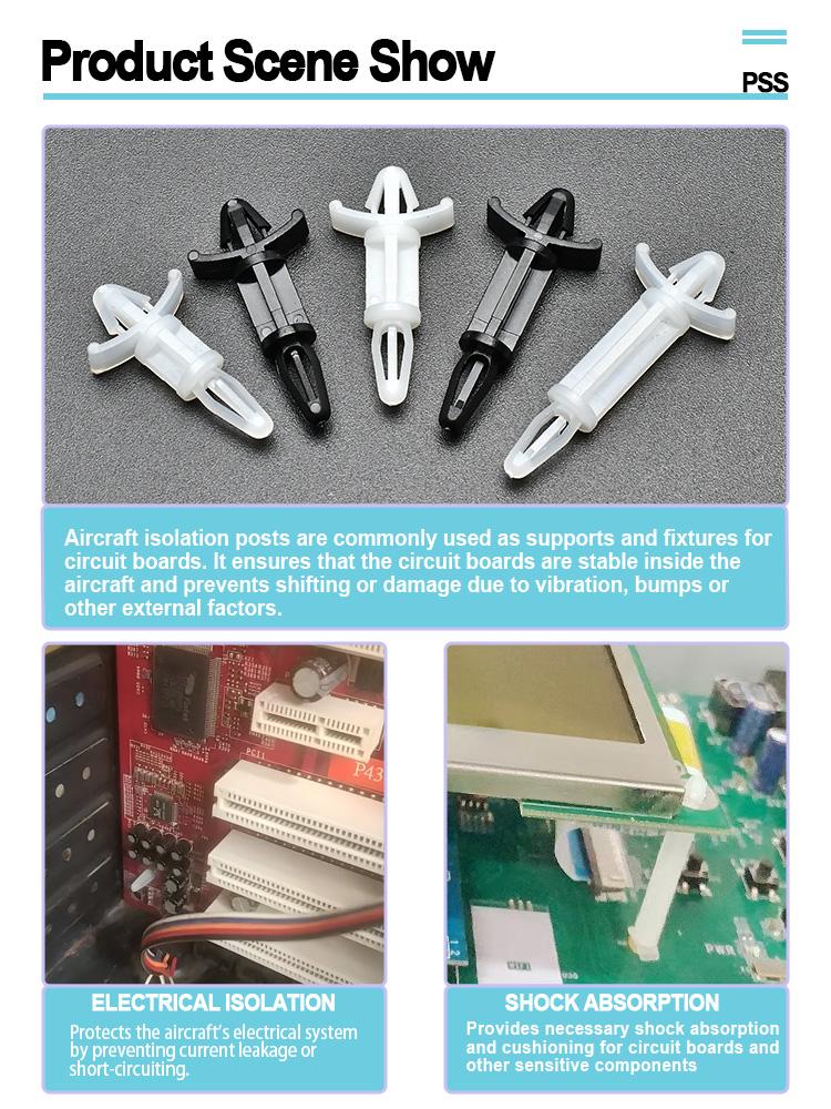 20-100 Stück Nylon-Abstandshalter Standoff Leiterplattenplatine Kunststoff-Säule Isolationssäule Loch-Ø 5~25mm Rack-Mainboard Kunststoff-PC-Abstandshalter
