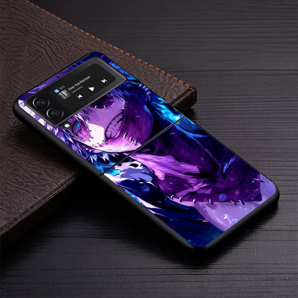 Dabi MHA My Hero A-Academy Phone Case For Samsung Galaxy Z Flip3 Flip4 Flip5 Flip6 Flip7 For Z Flip 7 6 5 4 3 5G Hard Folding Co