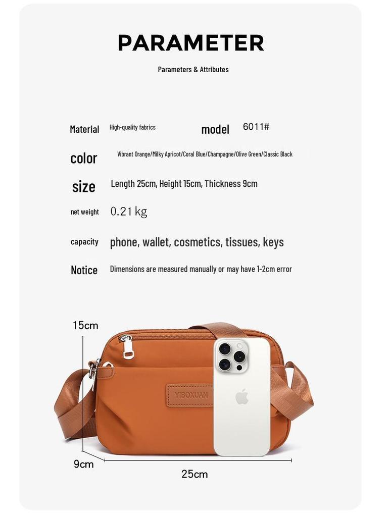 Wasserdichte Damen Umhängetasche - Stilvoll, Vielseitig und Kompakt