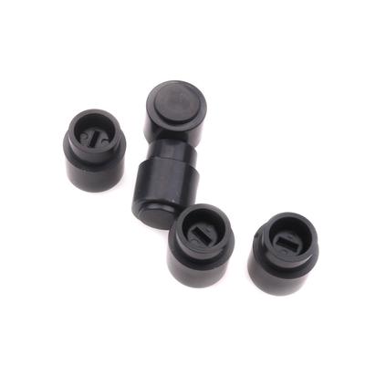 5 pezzi di tappi per interruttori in plastica nera, resistenti e duraturi, in plastica nera per tre vie/cinque vie/chitarra