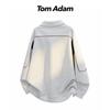 TOM ADAM Dekonstruierter Revers Langarm Hoodie