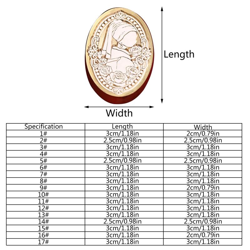 Lovely Wax Seal Stamp Love Theme Stamps for Head Scrapbooks Decorative Gift Pack