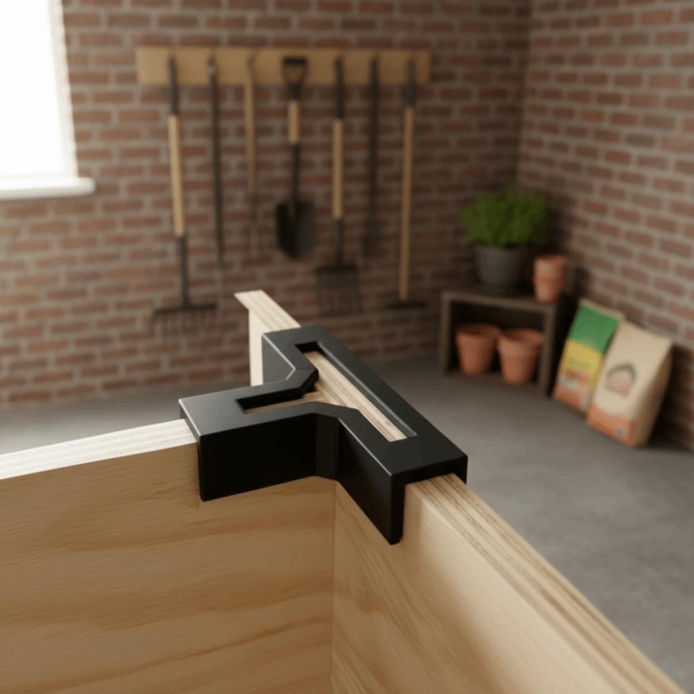 Easy Install Wooden T-Shaped Bracket Durable Fixing Support Corner Brace Reinforced DIY Projects