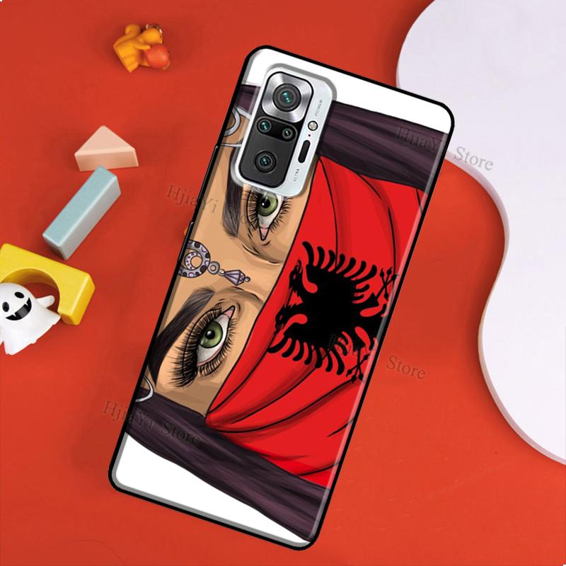 Albania Flag Case For Xiaomi Redmi 10 9 9T 9A 9C Cover Coque For Redmi Note 11 Pro 7 8 9 10 Pro 10S 11S