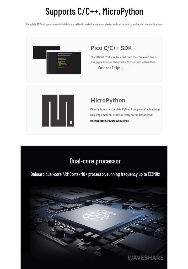Weixue RP2040 Series Dev Board: Multiple Versions, Raspberry Pi Pico Compatible
