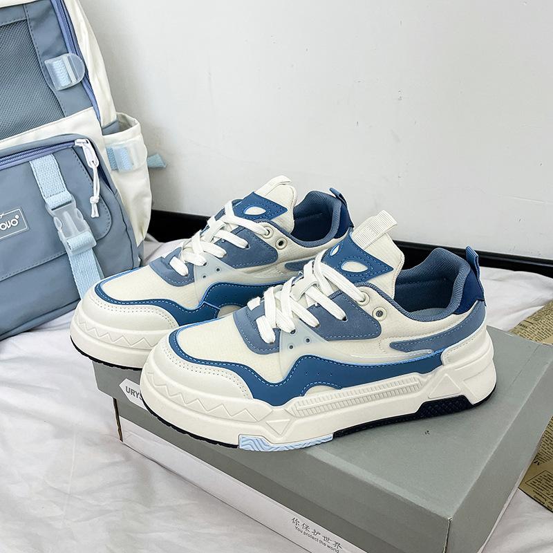 

Hong Kong style shoes women s 2025 new sports shoes campus style women s shoes casual platform bread shoes versatile casual board shoes 40