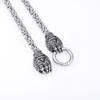 New Stainless Steel Viking Thor 'S Hammer Pendant Necklace Stainless Steel Wolf Claw Men 'S Necklace 